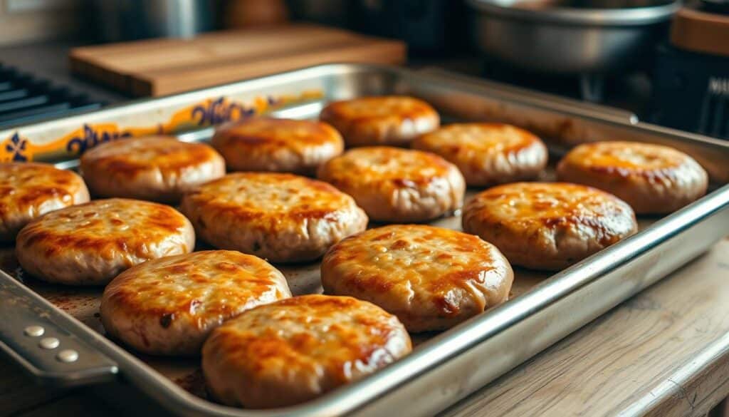 Baked sausage patties Baked sausage patties